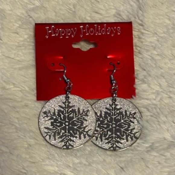 Snowflake earrings - New - Picture 1 of 3